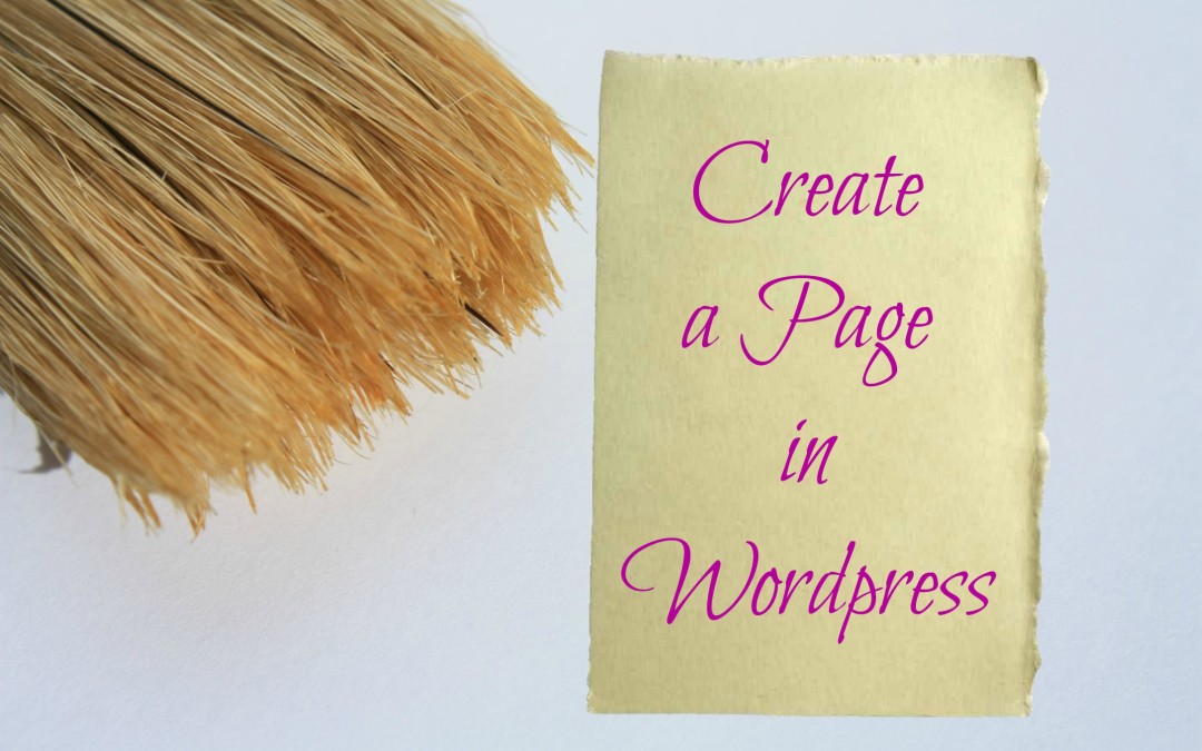 Create a Page in WordPress